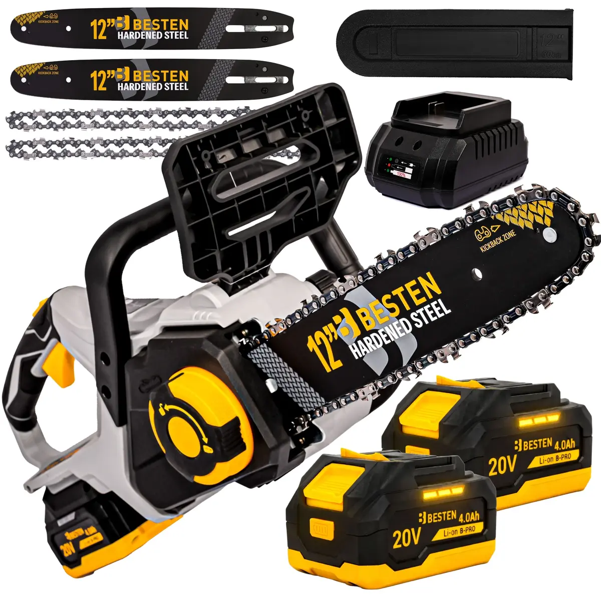 Piła akumulatorowa 12 cali BESTEN BE0002893 - mobilność, wydajność i bezpieczeństwo